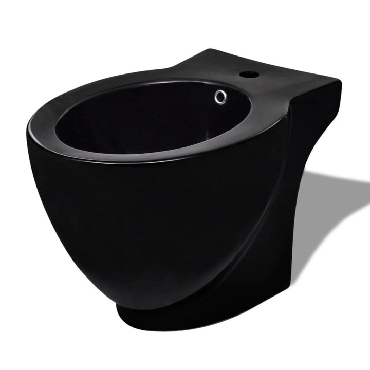 Bidet rund sort keramik