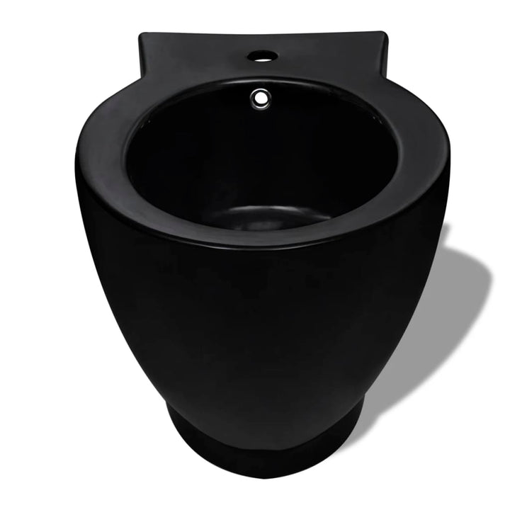 Bidet rund sort keramik