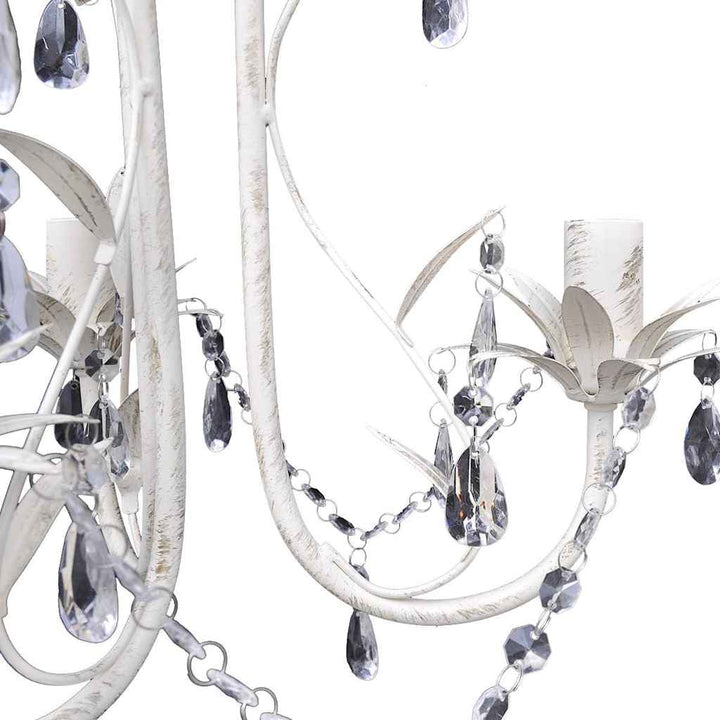 krystallysekrone elegant hvid