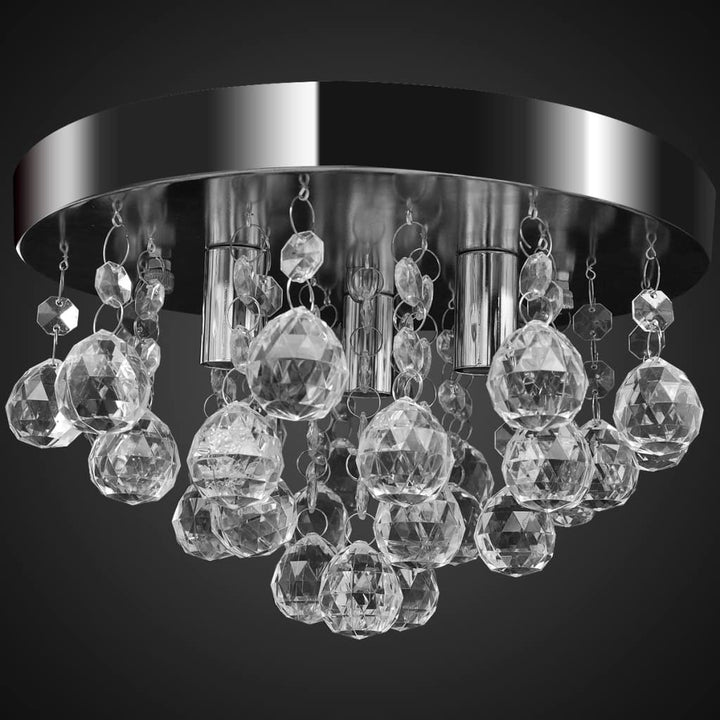 lysekrone krystaldesign plexiglas krom