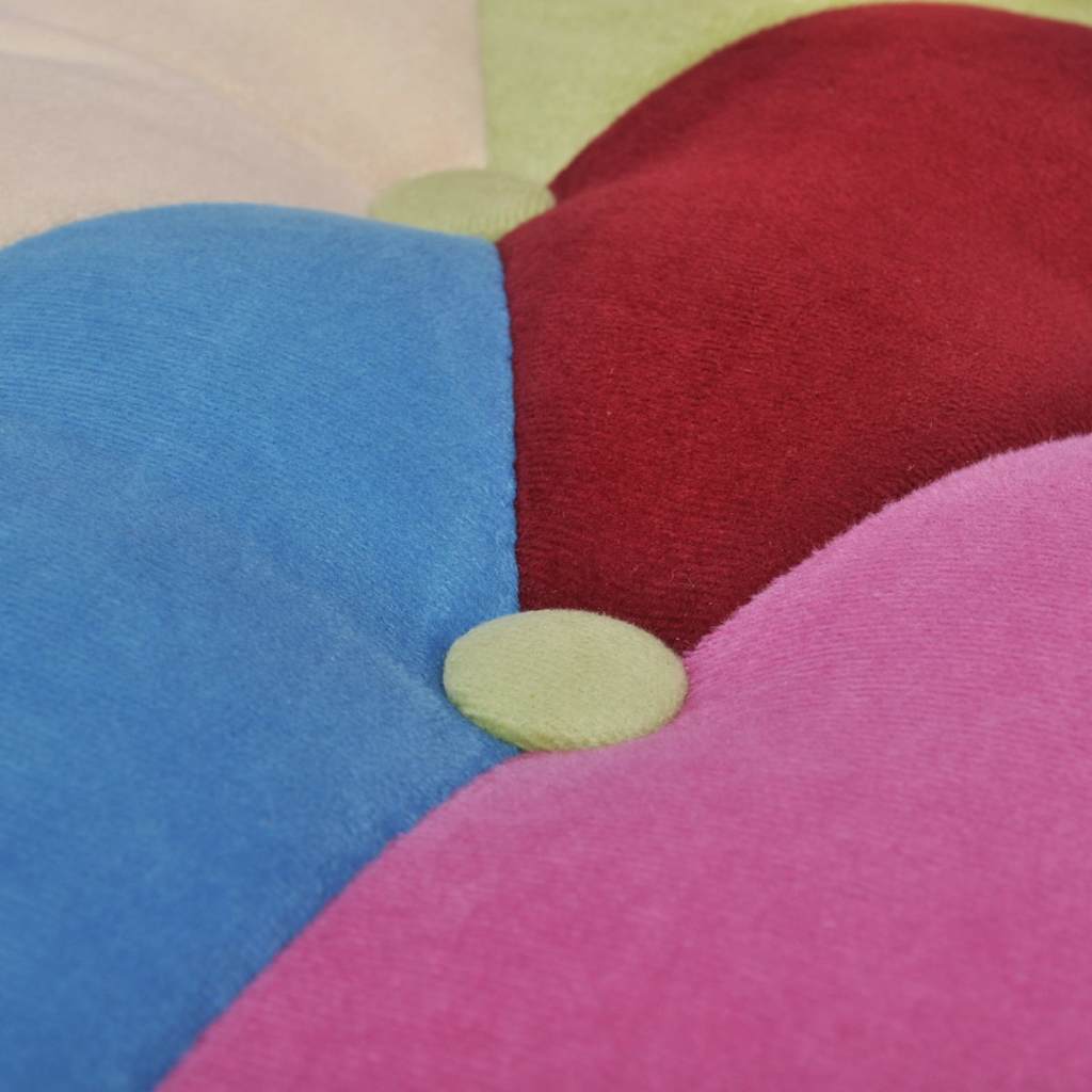 fransk stol 2 stk. med patchwork-design stof