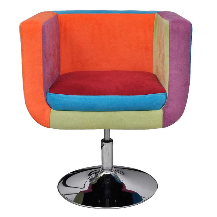 lænestol med patchworkdesign stof