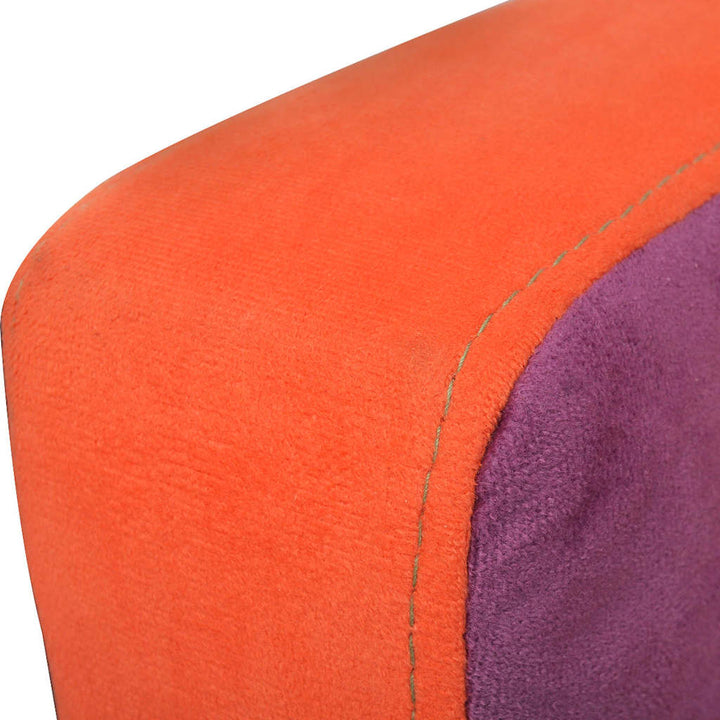 lænestol med patchworkdesign stof