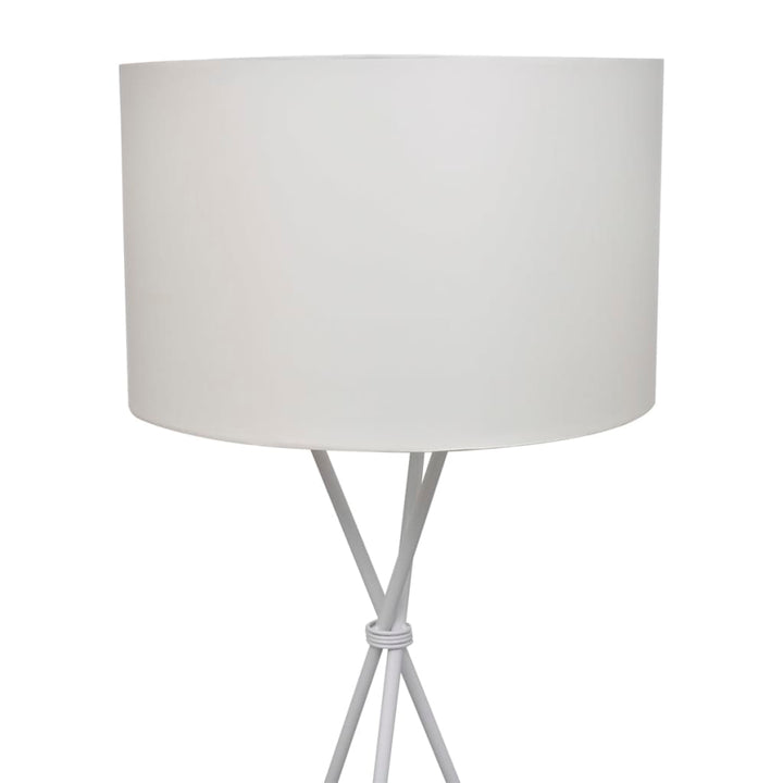 standerlampe med højt stativ hvid