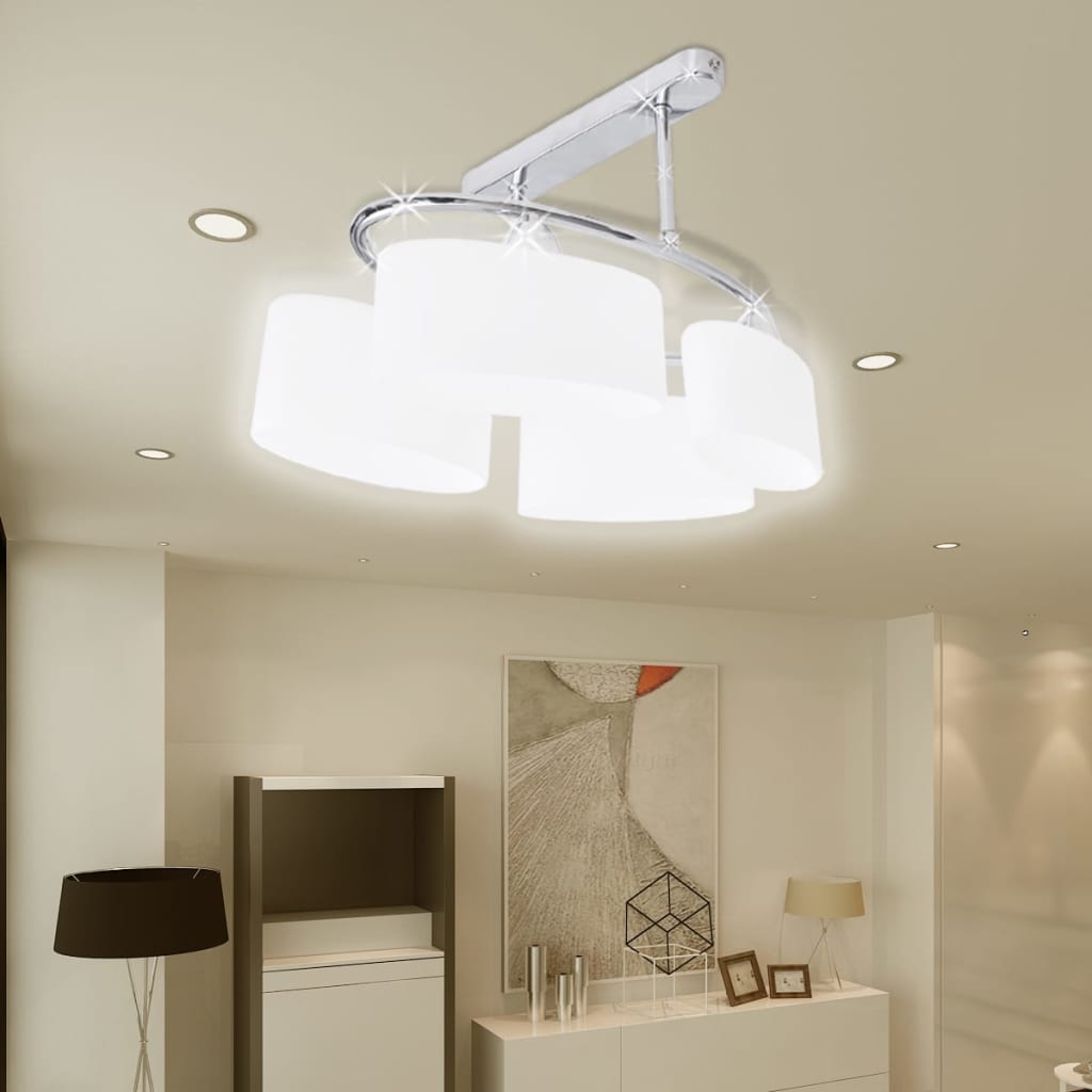 Loft krom med fire lyskilder