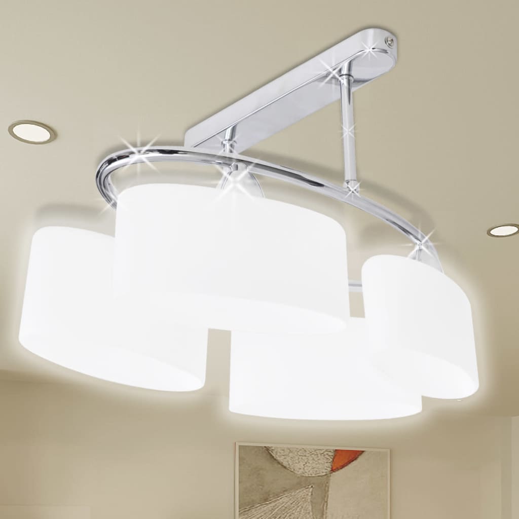 Loft krom med fire lyskilder