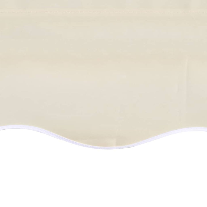 udskiftningsdug til markise 4x3 m polyester cremefarvet