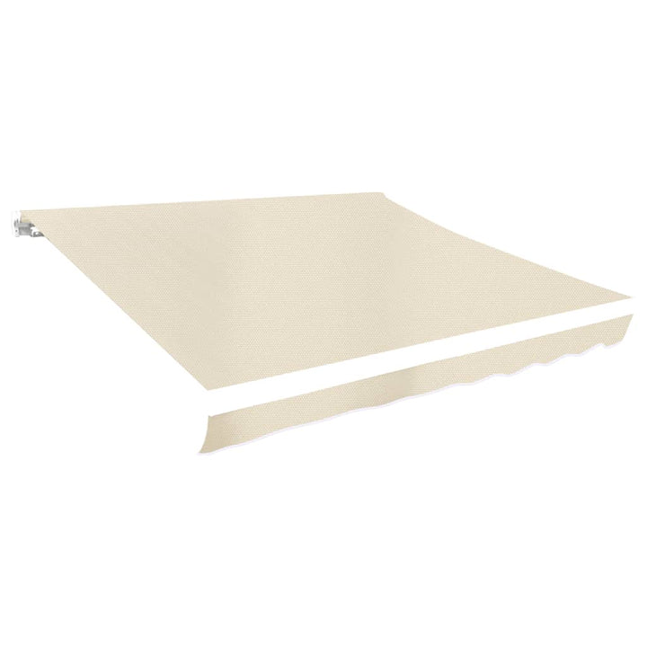 udskiftningsdug til markise 6x3 m polyester cremefarvet