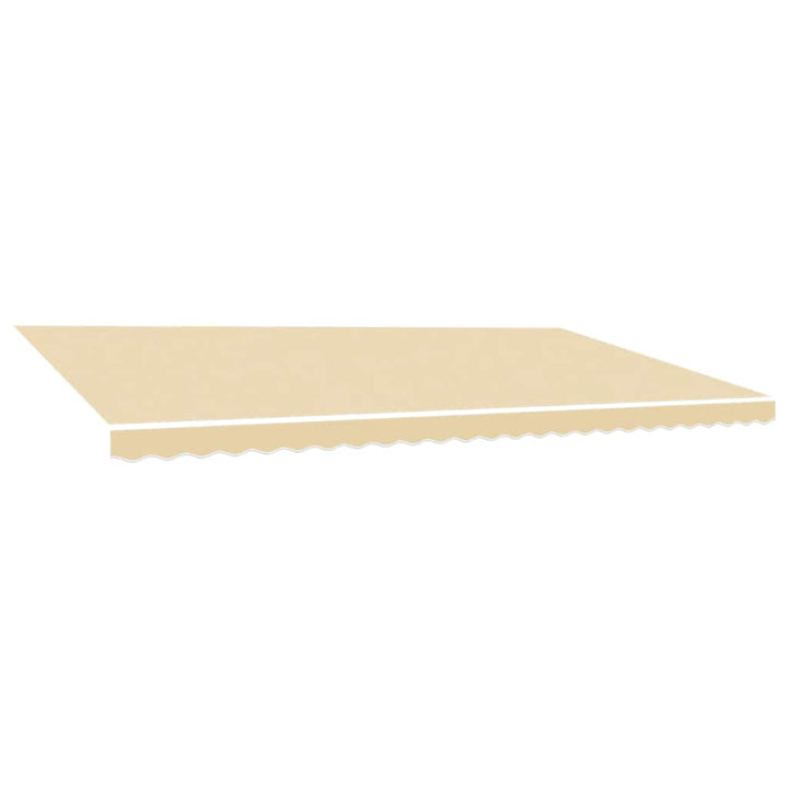 udskiftningsdug til markise 600x300 cm polyester cremefarvet