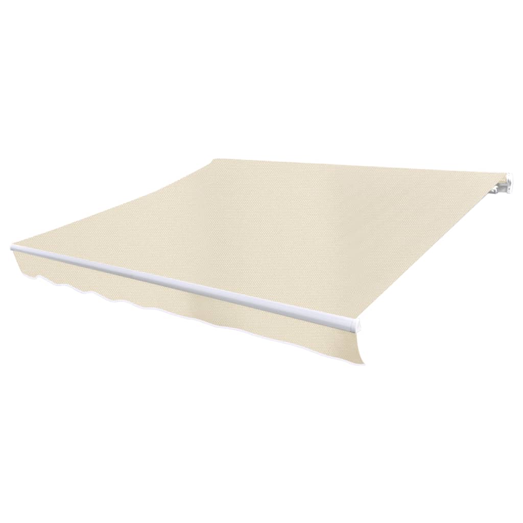 udskiftningsdug til markise 6x3 m polyester cremefarvet