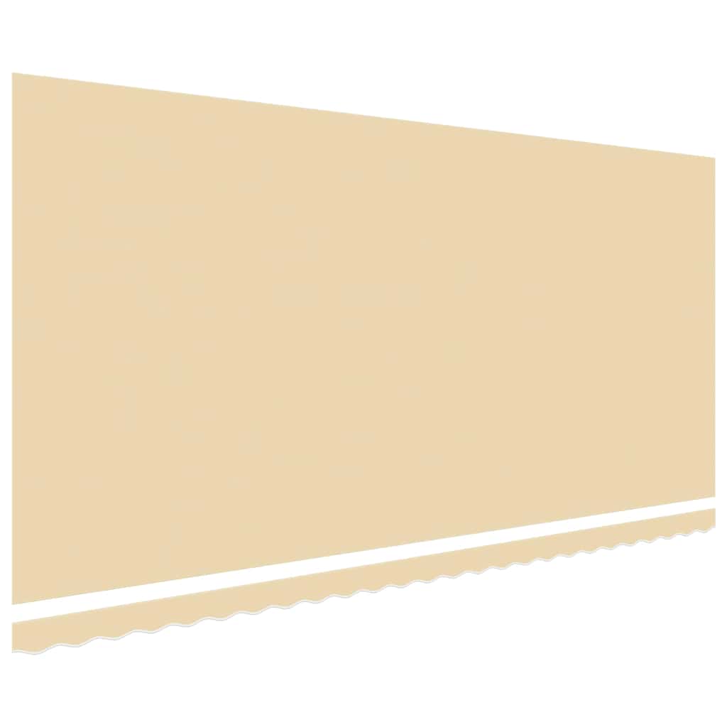 udskiftningsdug til markise 600x300 cm polyester cremefarvet