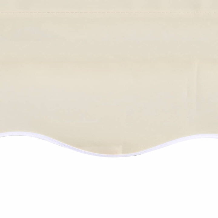 udskiftningsdug til markise 6x3 m polyester cremefarvet
