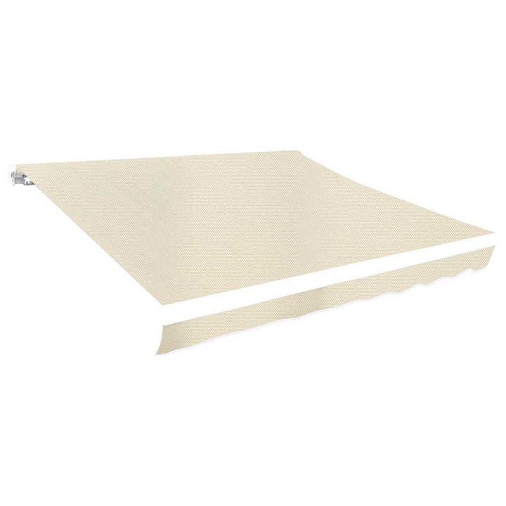 udskiftningsdug til markise 600x300 cm polyester cremefarvet