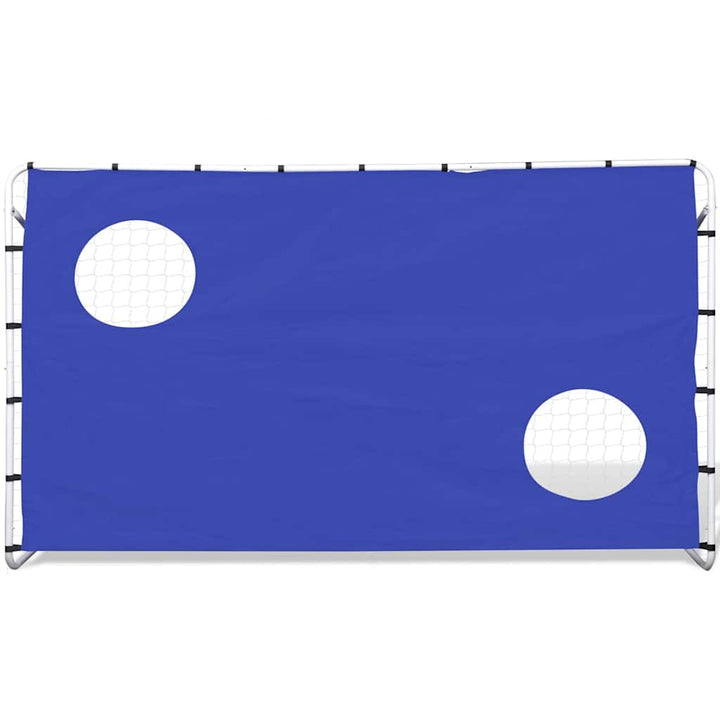 fodboldmål med sigtemål 240x92x150 cm stål