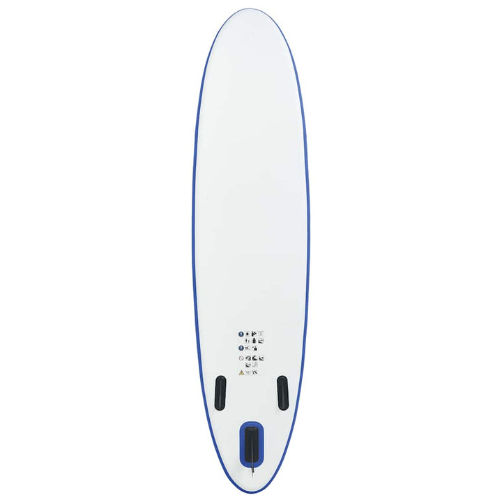 paddleboardsæt SUP oppusteligt blå og hvid