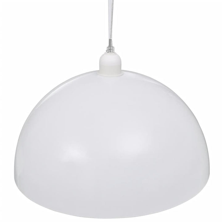 loftslampe halvkugle 2 stk. højdejusterbar hvid