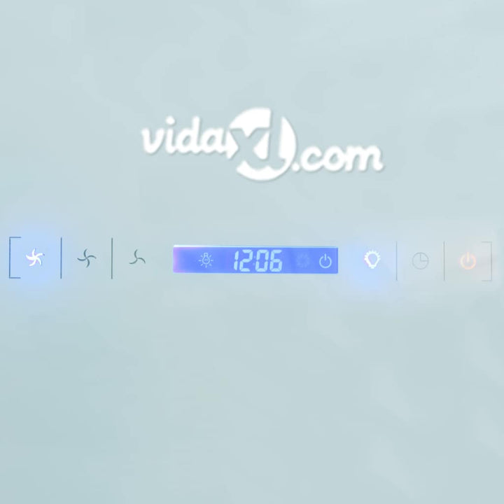 emhætte hærdet glas hvid 600 mm