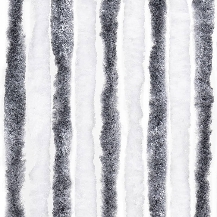 insektgardin grå og hvid 100x220 cm chenille