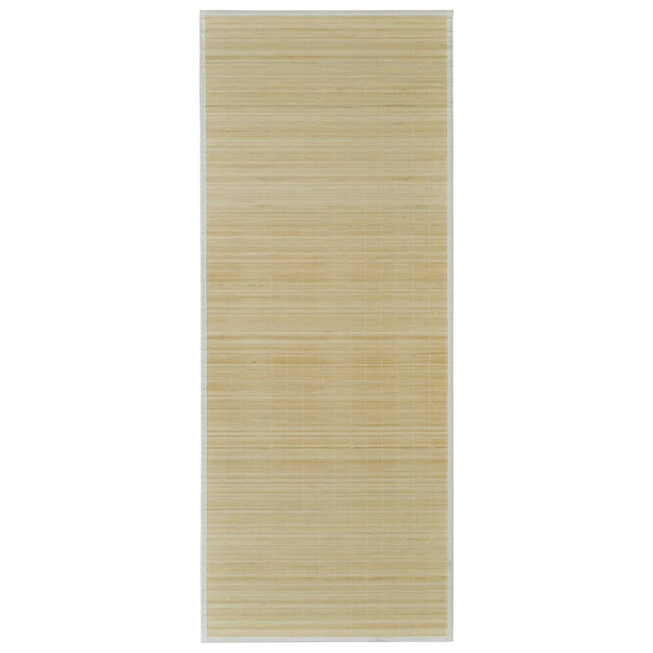 gulvtæppe 150x200 cm rektangulært bambus naturfarvet