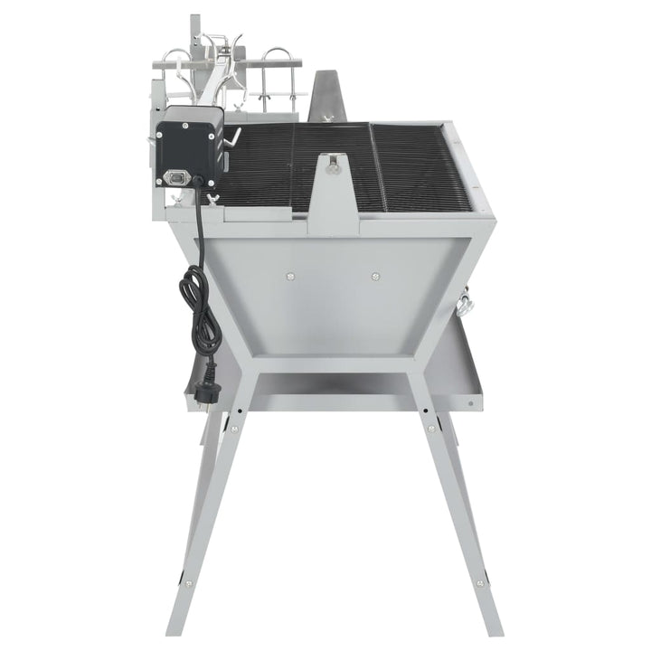 roterende grillspyd i jern og rustfrit stål