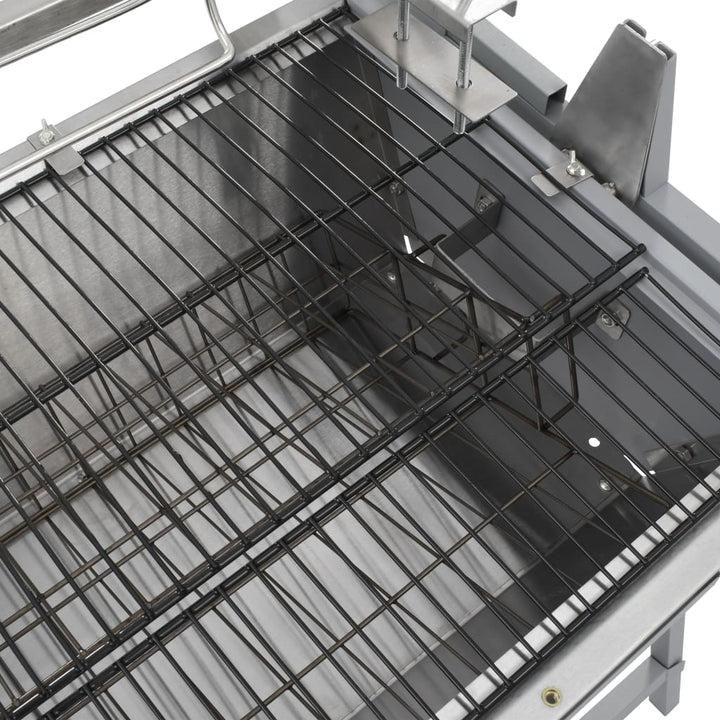 roterende grillspyd i jern og rustfrit stål