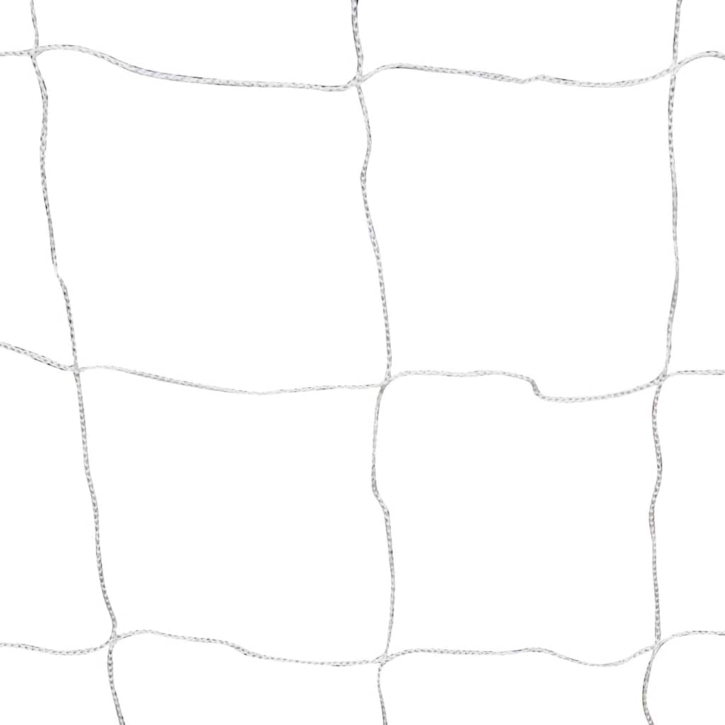 fodboldmål med net 182 x 61 x 122 cm stål hvid