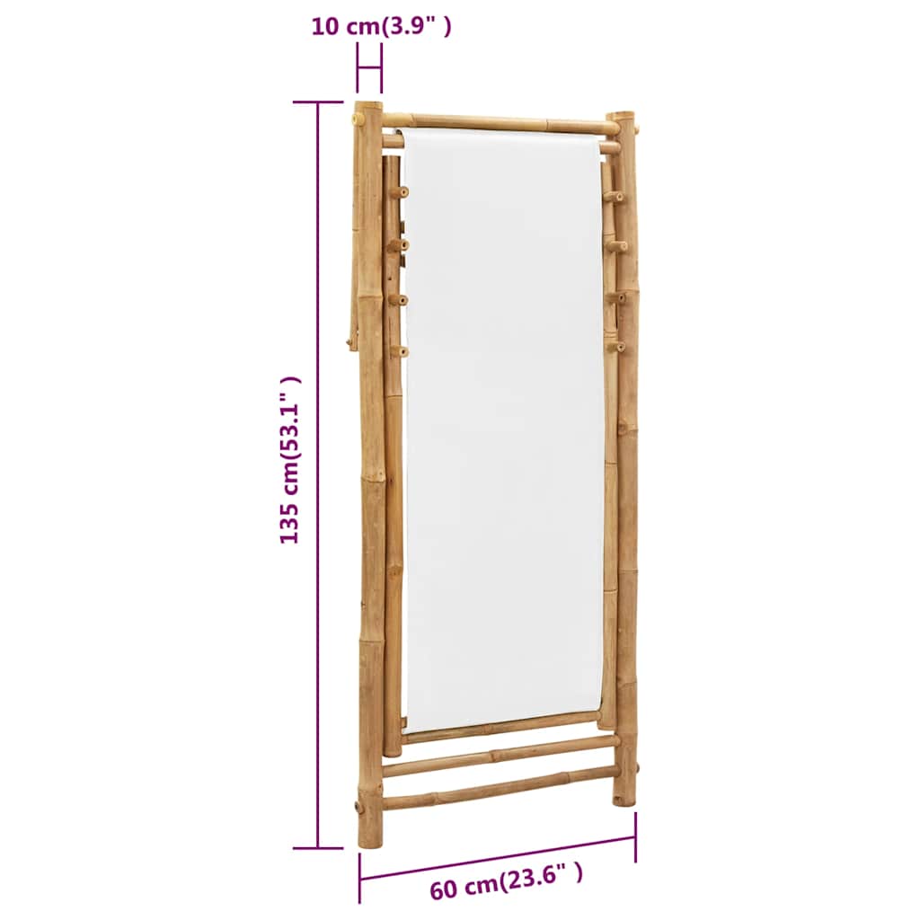 dækstol bambus og lærred