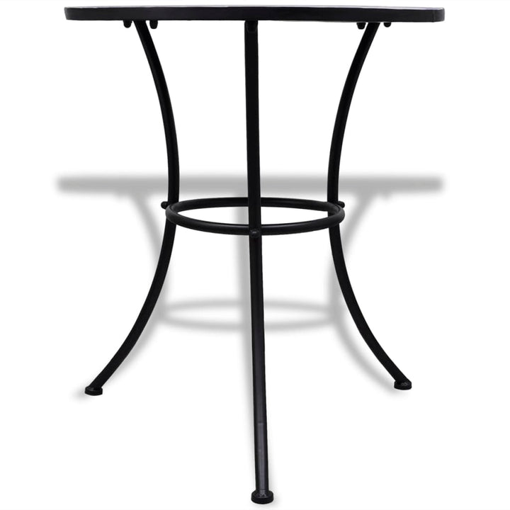 bistrobord 60 cm mosaik blå og hvid