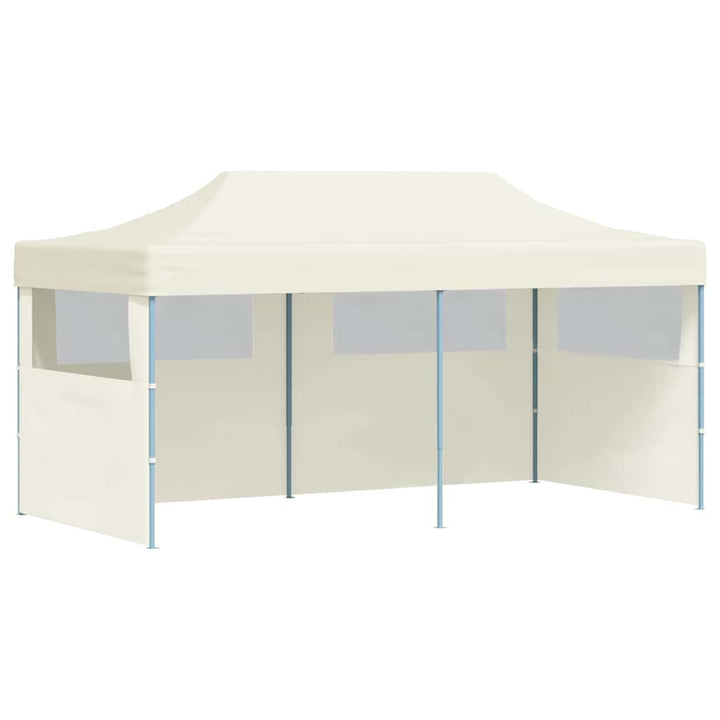 foldbart pop up-festtelt 3 x 6 m cremefarvet