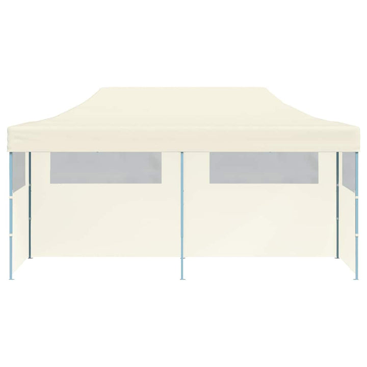 foldbart pop up-festtelt 3 x 6 m cremefarvet