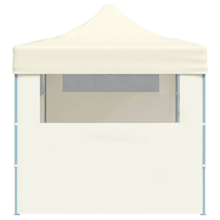foldbart pop up-festtelt 3 x 6 m cremefarvet