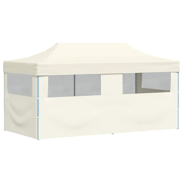 foldbart pop up-festtelt 3 x 6 m cremefarvet