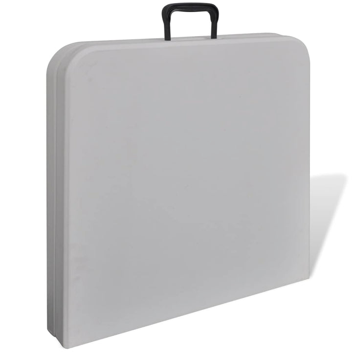 sammenfoldeligt havebord 122 cm HDPE hvid