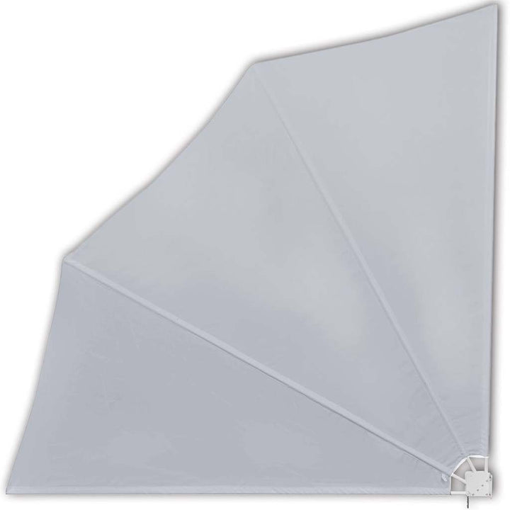 sammenklappelig sidemarkise til altan grå 140 x 140 cm