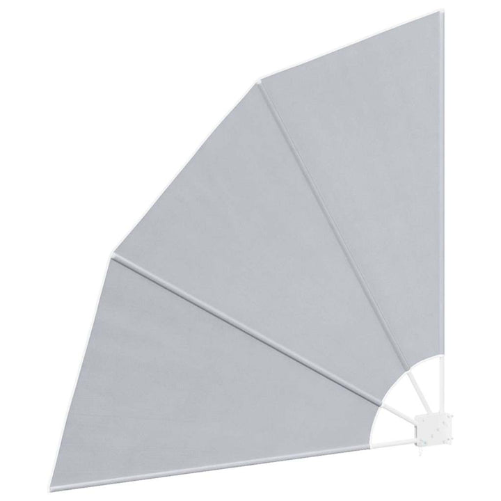 sammenklappelig sidemarkise til altan grå 140 x 140 cm