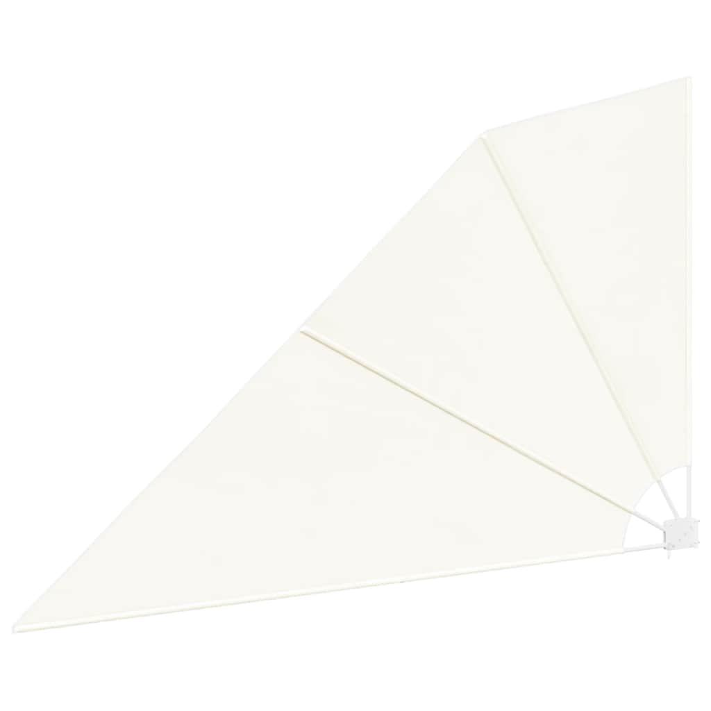 sammenklappelig sidemarkise til altan cremefarvet 160 x 240 cm