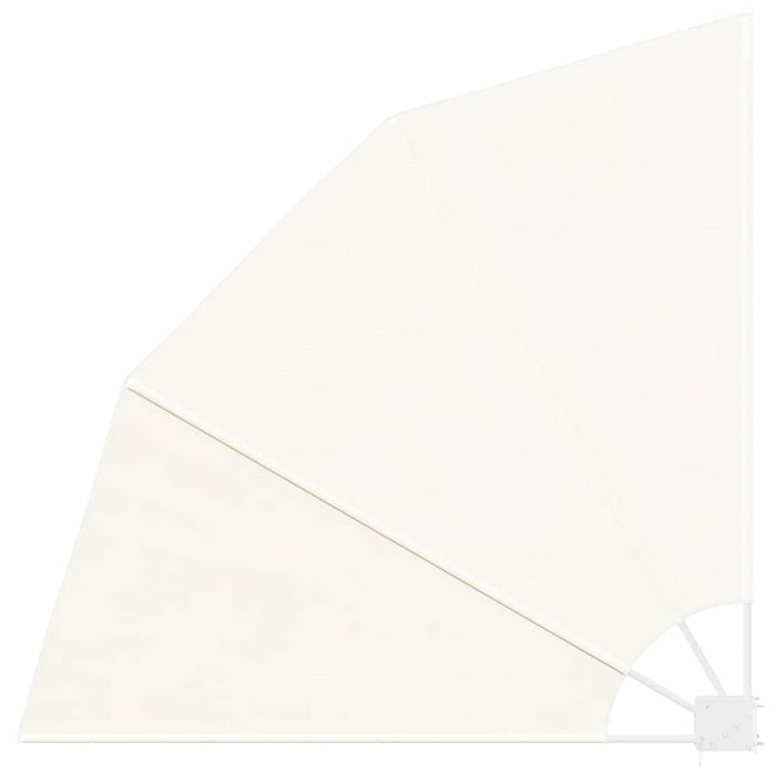 sammenklappelig sidemarkise til altan cremefarvet 140 x 140 cm