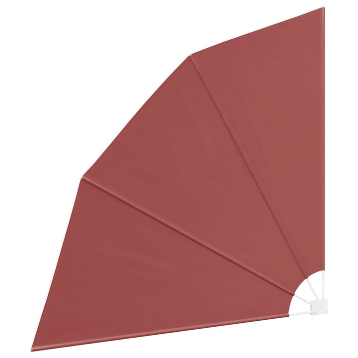 sammenklappelig sidemarkise til altan terracotta 210 x 210 cm