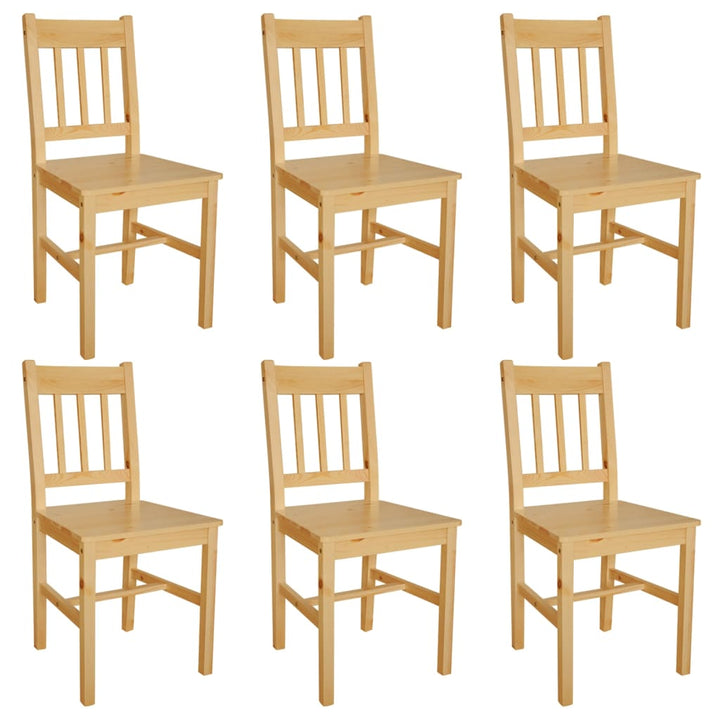 spisebordsstole 6 stk. fyrretræ