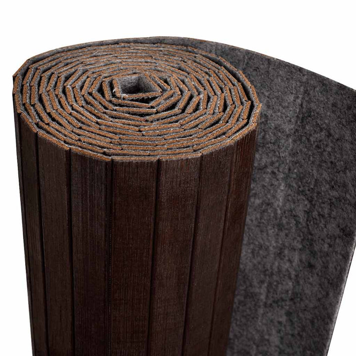 rumdeler bambus bredde 250 cm højde 165 cm mørkebrun