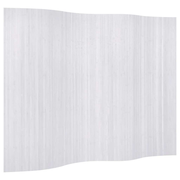 rumdeler bambus bredde 250 cm højde 165 cm hvid