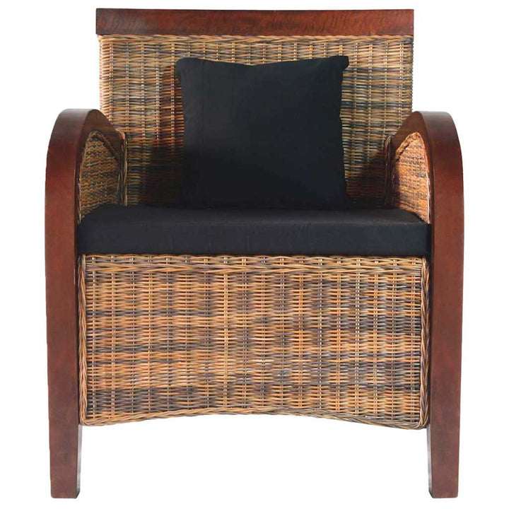 lænestol håndvævet rattan