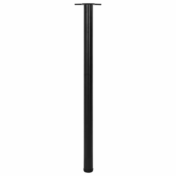 4 bordben, justerbar højde, sorte, 1100 mm