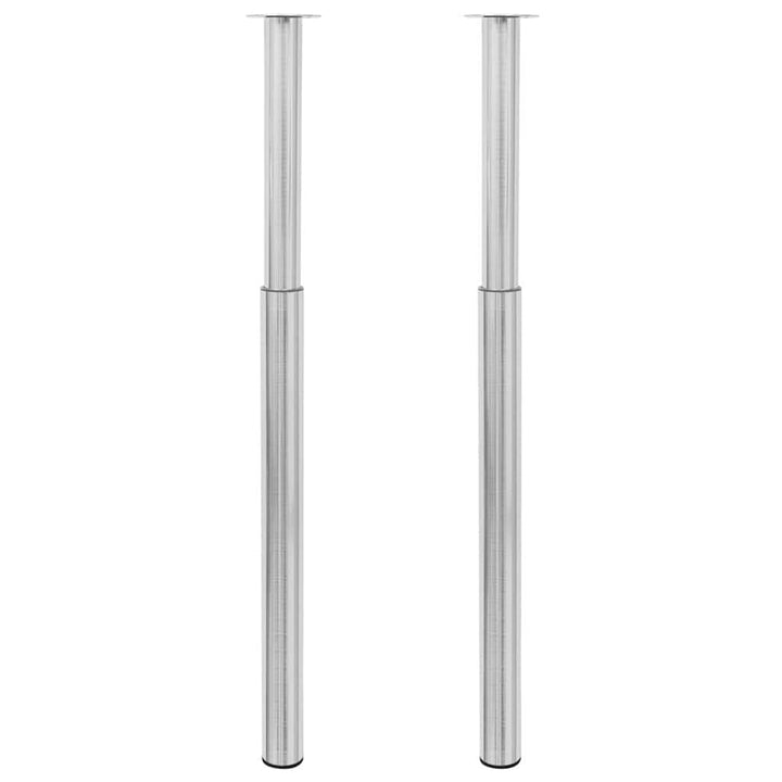 teleskopiske bordben i rustfrit stål 710 mm - 1100 mm