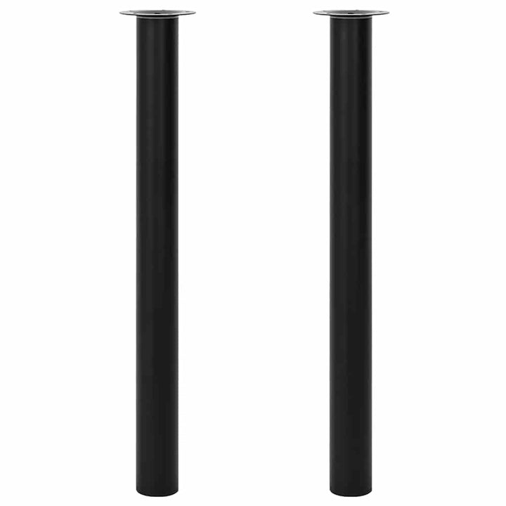 teleskopiske bordben i sort 710 mm - 1100 mm