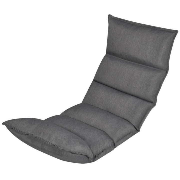 foldbar loungemadras til gulv stof grå