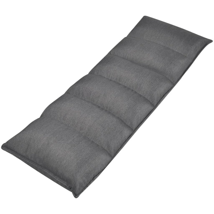 foldbar loungemadras til gulv stof grå