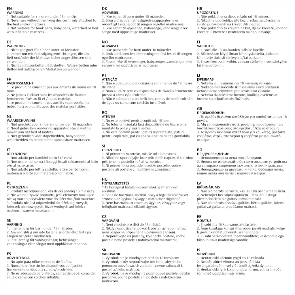 sengegelænder til barneseng 102 x 42 cm blå