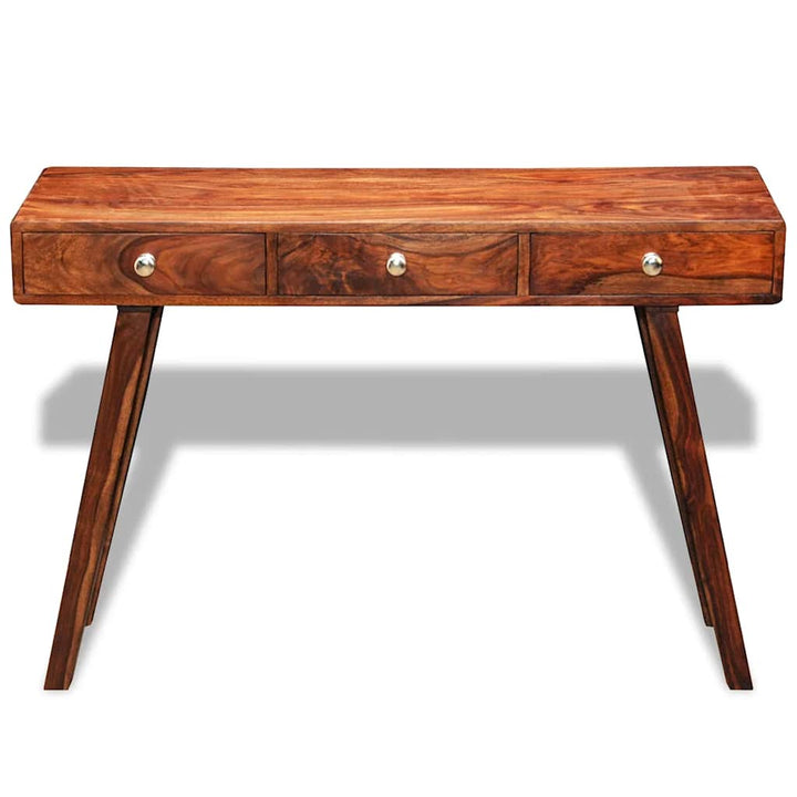 konsolbord med 3 skuffer 76 cm massivt akacietræ
