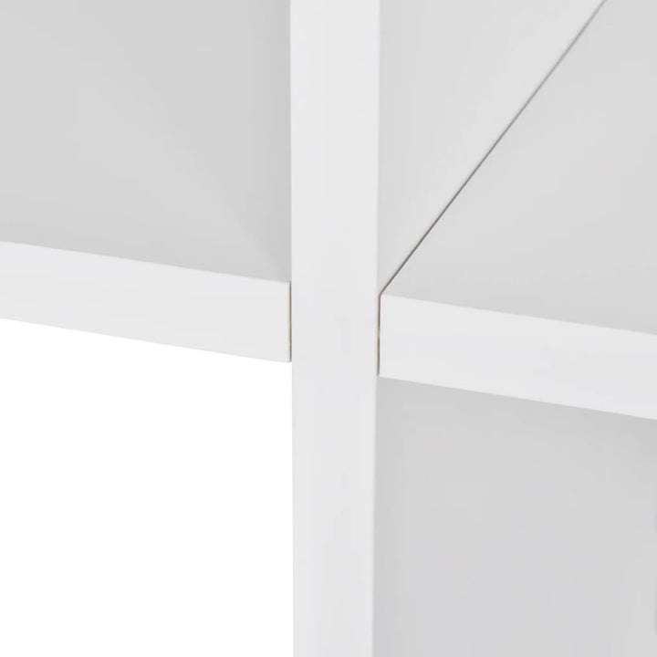 trappeformet bogreol/displayhylde 107 cm hvid